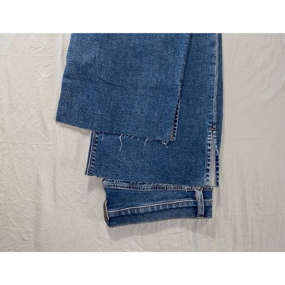 Hudson Barbara High Rise Bootcut Raw Cuff Jeans w/ Outseam Slit. Women's 34, NWT - Picture 4 of 10